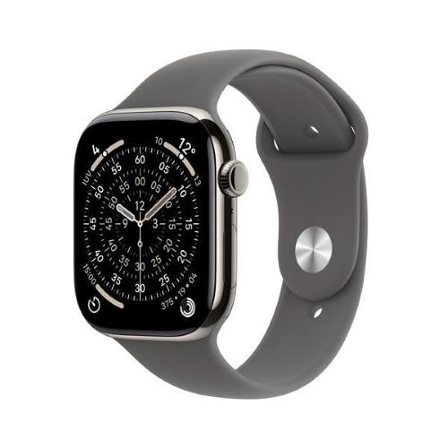 Apple Watch Series 11 GPS + Cellular 46mm Cassa Titanio con Band Grigio Pietra - S/M, OLED, Touch screen, 64 GB, Wi-Fi, GPS (satellitare), 43,1 g